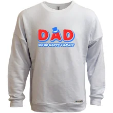 Свитшот без начеса Dad we`re happy family